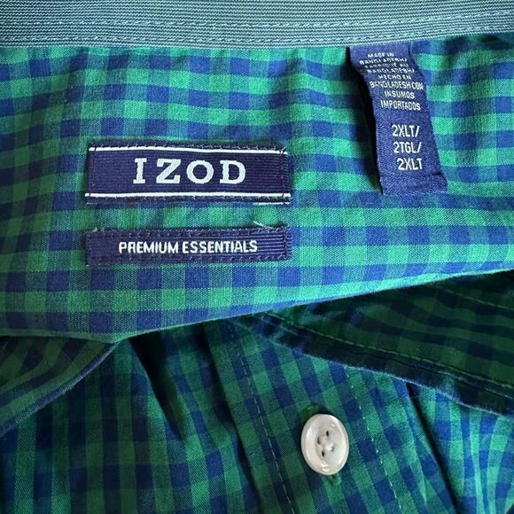TALL | IZOD Premium Essentials Button Down Shirt 2XLT - Picture 3 of 7